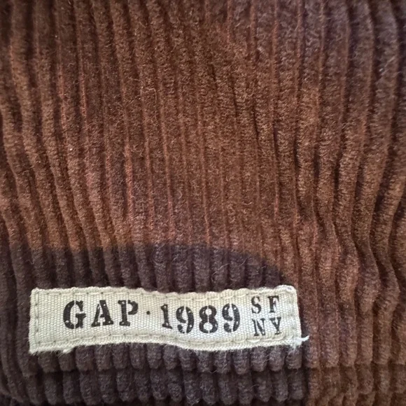 Baby Gap Toddler Brown Corduroy Hooded Jacket 5 Years Lined Utility Coat - Picture 3 of 10
